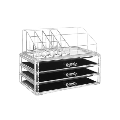 Cosmetische organizer met 3 lades