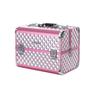 Cosmetisch hoesje met diamantpatroon