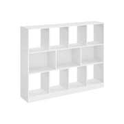 Boekenkast met 11 vakken wit | Kymiko