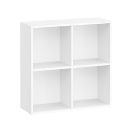 Boekenkast met vakken – vooraanzicht – wit