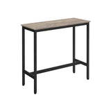 Rechthoekige bartafel greige zwart | Kymiko