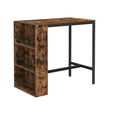 Industrieel design bartafel met plank | Kymiko