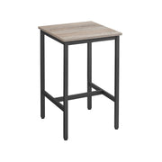 Bartafel met stalen frame hoog