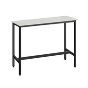 Rechthoekige bartafel greige zwart | Kymiko
