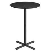 Ronde hoge bartafel voor woonkamer eetkamer of balkon – vooraanzicht