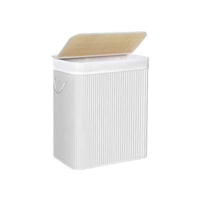 Bamboe wasmand van 100 liter met handvatten