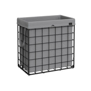 Wasmand met uitneembare waszak en metalen draadframe