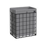 Wasmand met uitneembare waszak en metalen draadframe