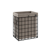 Wasmand met uitneembare waszak en metalen draadframe