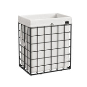 Wasmand met uitneembare waszak en metalen draadframe