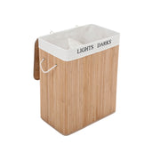 Bamboe wasmand met 2 vakken
