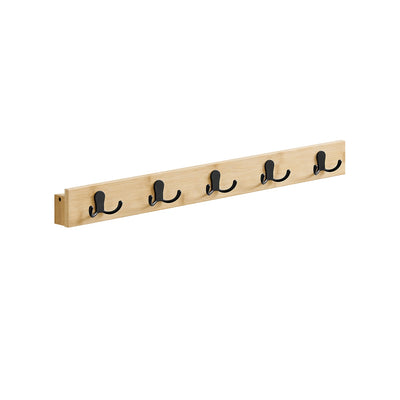 Kapstok met plank en metalen haken
