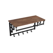 Wandplank met 5 afneembare haken