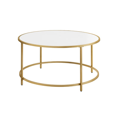 Ronde salontafel met metalen frame | Kymiko