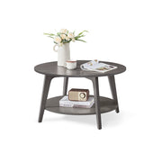 Collectie MAEZO – Salontafel met twee niveaus en handige opbergruimte – vooraanzicht – groen