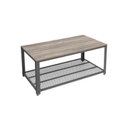 Salontafel met grote plank