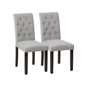 Gestoffeerde eetkamerstoelen set van 2 | Kymiko