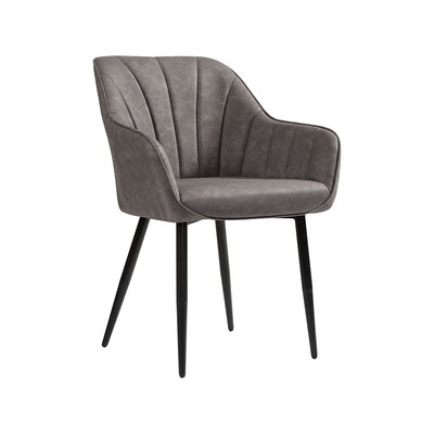 Loungestoel met armleuningen en PU-hoes