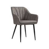 Loungestoel met armleuningen en PU-hoes | Kymiko