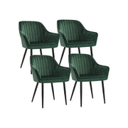 Eetkamerstoelen met armleuningen en metalen poten
