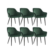 Eetkamerstoelen met armleuningen en metalen poten