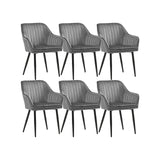 Eetkamerstoelen met armleuningen en metalen poten | Kymiko