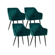 Eetkamerstoelen met armleuningen en metalen poten