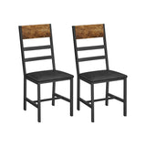 Set van 2 gestoffeerde eetkamerstoelen | Kymiko