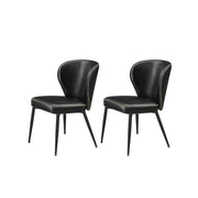 EKHO Collectie - Eetkamerstoelen set van 2 inktzwart