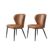 EKHO Collectie - Eetkamerstoelen set van 2 inktzwart