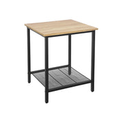 Bijzettafel honingbruin-zwart | Kymiko