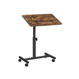 Industriële stijl bijzettafel vintage bruin-zwart | Kymiko