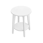 Ronde bijzettafel met onderblad