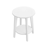Ronde bijzettafel met onderblad | Kymiko
