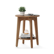 Ronde bijzettafel met onderblad | Kymiko