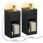 Nachtkastje met ledverlichting en usb aansluitingen