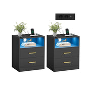 CUSTOS Collectie - Nachtkastje met Oplaadstation en Handige Ledverlichting
