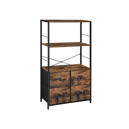 Opbergplank met stoffen lades | Kymiko