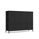 Commode met stoffen laden voor geordende opbergruimte – vooraanzicht – beige variant 1
