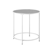 Ronde bijzettafel met metalen frame