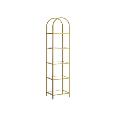 Plank van gehard glas met metalen structuur | Kymiko