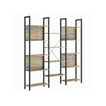Boekenkast met 14 planken en metalen frame