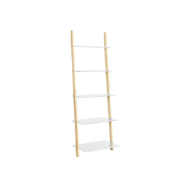 Ladderplank met 5 niveaus mat wit-natuurkleur | Kymiko