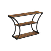 Consoletafel in industriële stijl met 3 planken | Kymiko