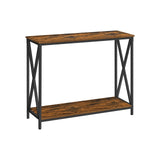 Industrieel design salontafel met metalen frame | Kymiko
