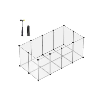 Buitenverblijf met kunststof vloerpanelen