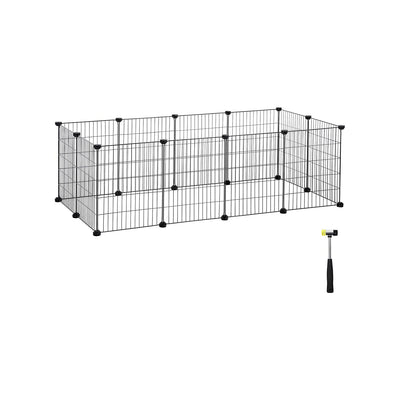 DIY-verblijf voor kleine dieren met metalen roosters