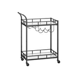 Trolley met 2 spiegelglazen planken | Kymiko