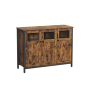 Dressoir vintage bruin-zwart | Kymiko