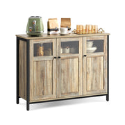 Dressoir vintage bruin-zwart | Kymiko